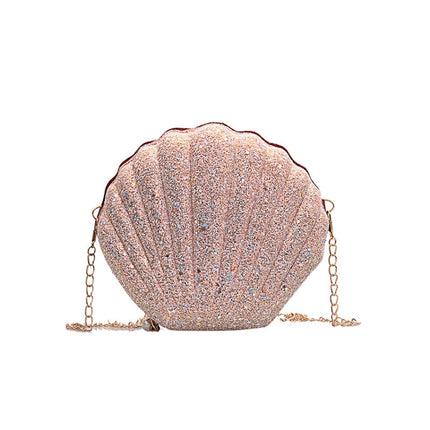Shell Shape Fashion Sequined Single Shoulder Crossbody Bag