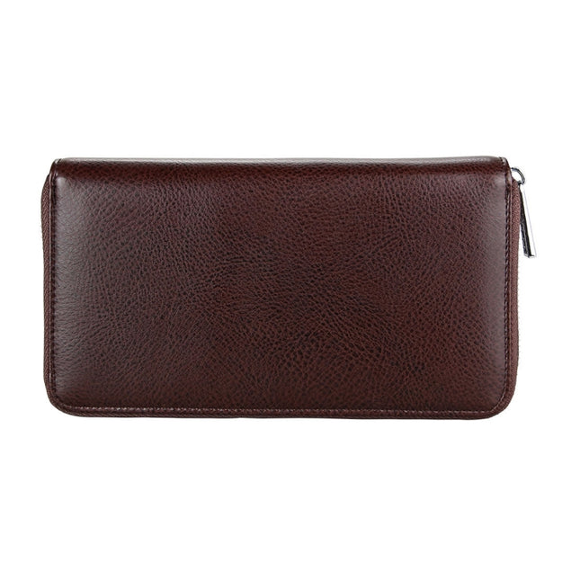 Antimagnetic RFID Large Capacity Long Style Genuine Leather Passport Package / Multifunctional and Many Card Slots Card Package