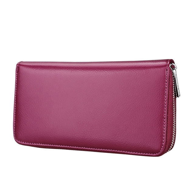 Antimagnetic RFID Large Capacity Long Style Genuine Leather Passport Package / Multifunctional and Many Card Slots Card Package
