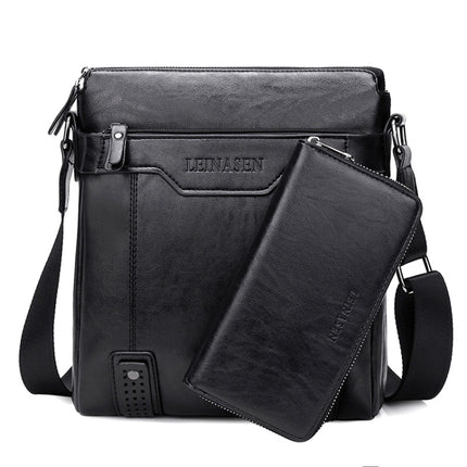 WEIXIER 15036 Multifunctional Men Business Messenger Bag Single Shoulder Bag with Handbag