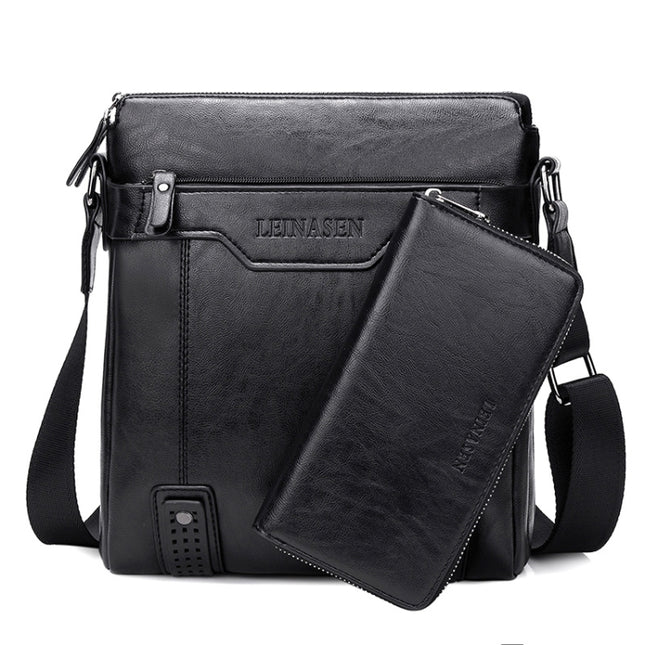 WEIXIER 15036 Multifunctional Men Business Messenger Bag Single Shoulder Bag with Handbag