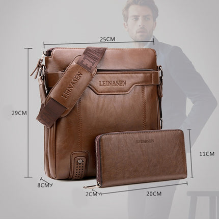 WEIXIER 15036 Multifunctional Men Business Messenger Bag Single Shoulder Bag with Handbag