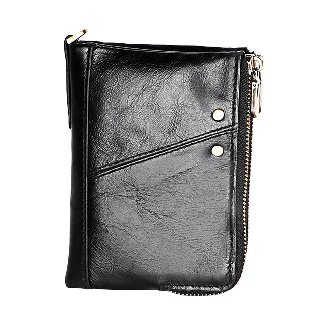 3533 Antimagnetic RFID Top-grain Leather Crazy Horse Texture Men Business Leisure Wallet