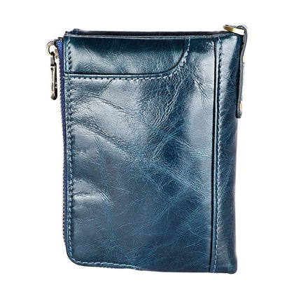 3533 Antimagnetic RFID Top-grain Leather Crazy Horse Texture Men Business Leisure Wallet