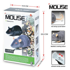 Remote Control Infrared Realistic RC Mouse Toy, Random Color Delivery, Mouse