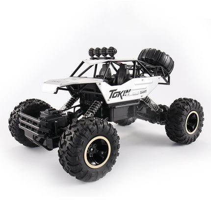 HD6026 1:12 Large Alloy Climbing Car Mountain Cross-country Four-wheel Drive Remote Control Car Toy, Size: 37cm, HD6026 1:12(Silver), HD6026 1:12(Black), 6255 2.4GHz 1:16(Green), HD6026 1:12(Gold), HD6026 1:12(Red)