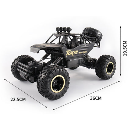 HD6026 1:12 Large Alloy Climbing Car Mountain Cross-country Four-wheel Drive Remote Control Car Toy, Size: 37cm, HD6026 1:12(Silver), HD6026 1:12(Black), 6255 2.4GHz 1:16(Green), HD6026 1:12(Gold), HD6026 1:12(Red)