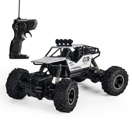 HD6026 1:16 Large Alloy Climbing Car Mountain Cross-country Four-wheel Drive Remote Control Car Toy, Size: 28cm, HD6026 1:16(Black), HD6026 1:16(Blue), HD6026 1:16(Red), HD6026 1:16(Silver)