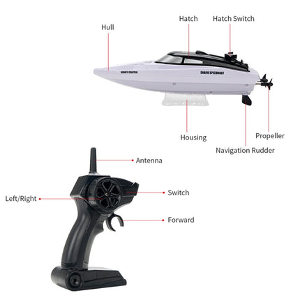 YDJ-818 2.4G RC Shark Boat  Remote Control Boats