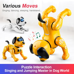 YDJ-K11 Programable Remote Control Robot Dog RC Toy, YDJ-K11(White), YDJ-K11(Yellow)