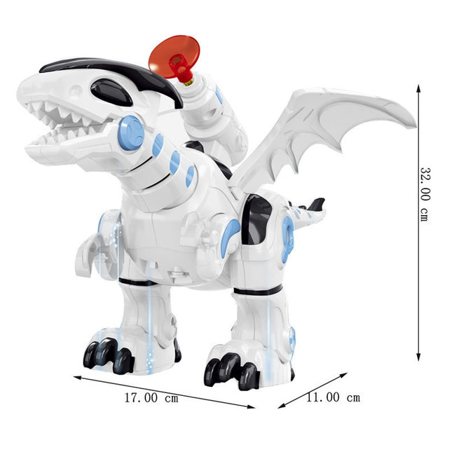 Electric Mechanical Fighting Dinosaur Children Dinosaur Model Toy, Support Walking & Lighting & Sound & Launch Soft Bullet