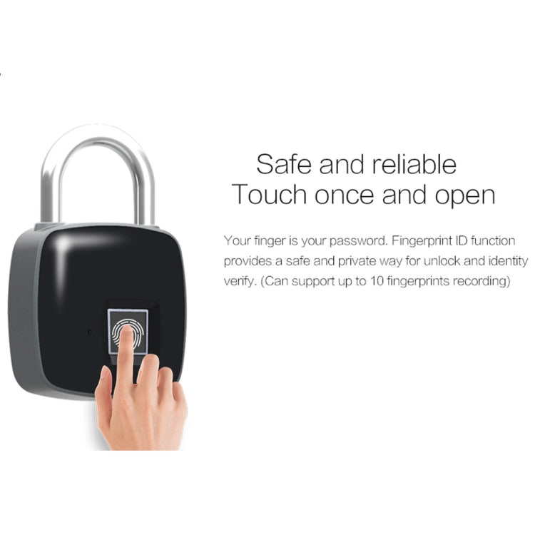 Anytek P3 Against Theft Non-password Electrically Intelligent Fingerprint Padlock