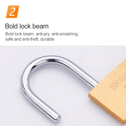 Copper Padlock Small Lock, Style: Short Lock Beam, 20mm Open
