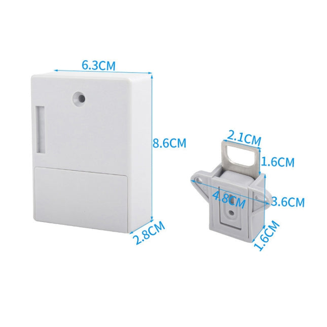 T3 ABS Magnetic Card Induction Lock Invisible Bilateral Open Cabinet Door Lock