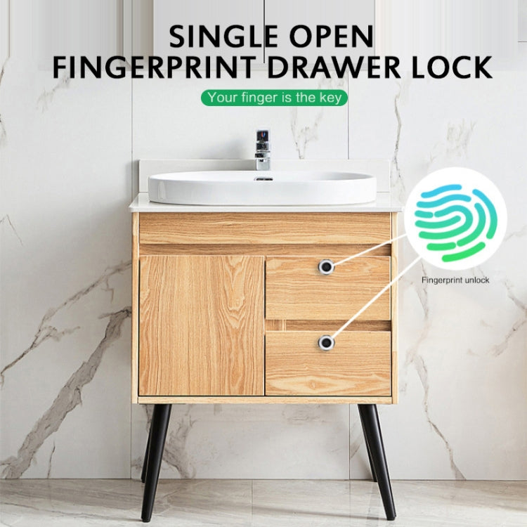 T22F Micro USB Charging Zinc Alloy Smart Bilateral Open Fingerprint Drawer Lock File Cabinet Lock