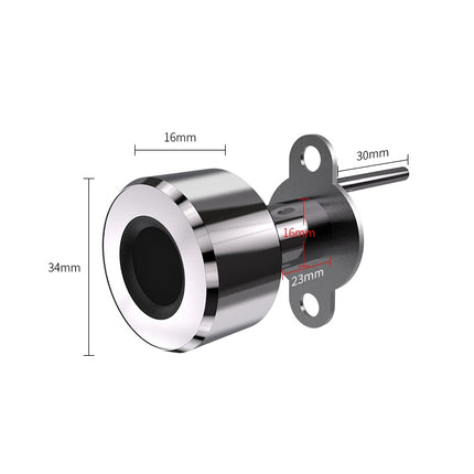 T23FB Micro USB Charging Zinc Alloy Smart Fingerprint + Bluetooth Triple Linkage Open Drawer Lock File Cabinet Lock