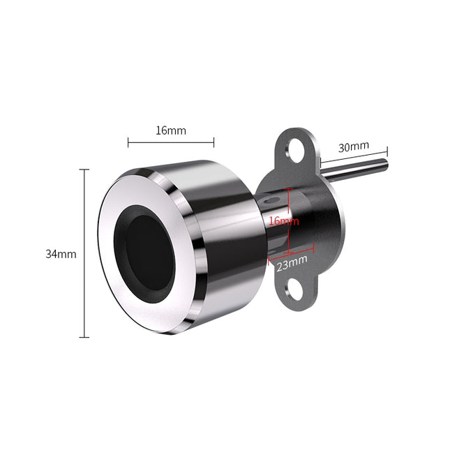 T23FB Micro USB Charging Zinc Alloy Smart Fingerprint + Bluetooth Triple Linkage Open Drawer Lock File Cabinet Lock