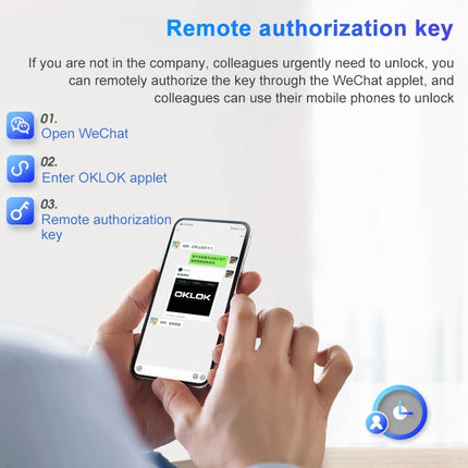 T23FB Micro USB Charging Zinc Alloy Smart Fingerprint + Bluetooth Triple Linkage Open Drawer Lock File Cabinet Lock