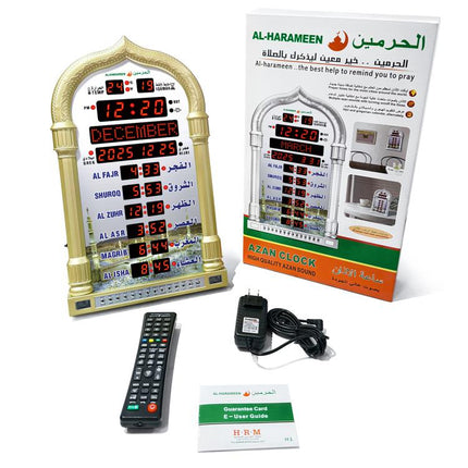 LCD Display Muslim AZAN Clock Prayer Church Alarm Clock, EU Plug