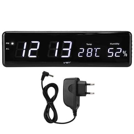 Combinatorial Alarm Clock Practical Digital Hanging Dual-purpose LED Clock, EU Plug