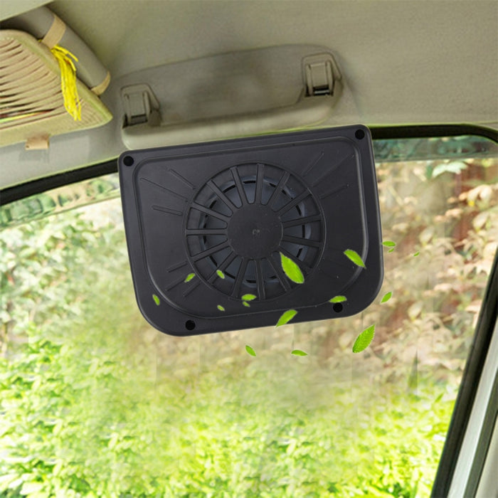 Solar Car Windshield Automatic Cooling Fan Car Cooling Fan Air Vent Auto Fan Solar Car Auto Cool Fan Cooler Vehicle Air Vent Radiator with Rubber Strip, Solar Air Vent
