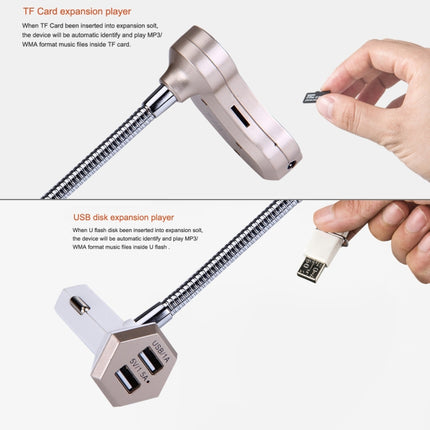 GT86 Dual USB Charger Car Bluetooth FM Transmitter Kit, Support LCD Display / TF Card Music Play / Hands-free, GT86 (Gold), GT86 (Silver), GT86 (Black)