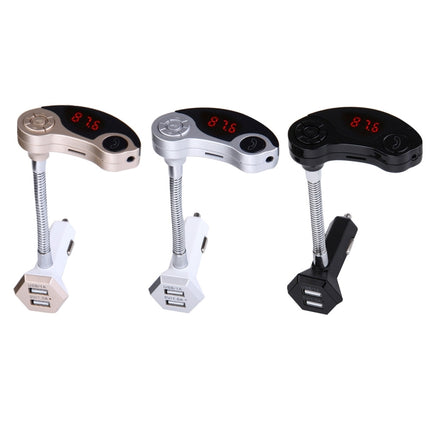 GT86 Dual USB Charger Car Bluetooth FM Transmitter Kit, Support LCD Display / TF Card Music Play / Hands-free, GT86 (Gold), GT86 (Silver), GT86 (Black)