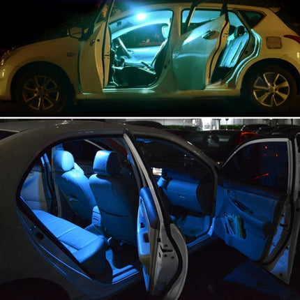 2 PCS Colorful 36MM T10 Port Remote Control Car Dome Lamp LED Reading Light with 6 LED Lights