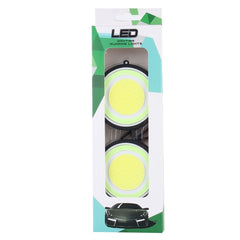 2 PCS DC 12V 10W 6000K Circular Car DRL Daytime Running Lights Lamp