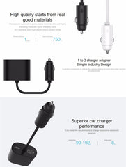 Original Xiaomi Youpin ROIDMI 2 in 1 120W 10A Car Cigarette Lighter + Dual USB Port Quick Charge Car Charger