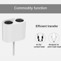 Original Xiaomi Youpin ROIDMI 2 in 1 120W 10A Car Cigarette Lighter + Dual USB Port Quick Charge Car Charger