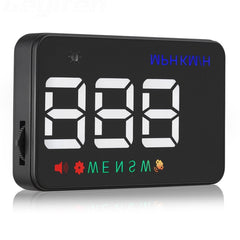 Geyiren A5 HUD 3.5 inch Car Head Up Display with GPS System, Two Mode Display, Light Sensors, KM/h MPH Speed, Compass, Speed Alarm