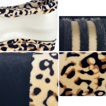 Leopard Grain Steering Wheel Cover, Adaptation Steering Wheel Diameter: 37-38 cm