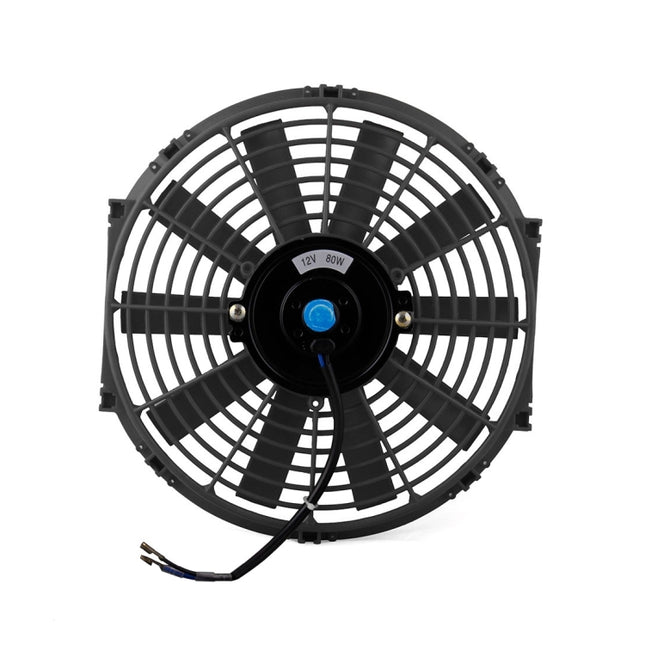 12V 80W 12 inch Car Cooling Fan High-power Modified Tank Fan Cooling Fan Powerful Auto Fan Mini Air Conditioner for Car, 12 inch (Black)