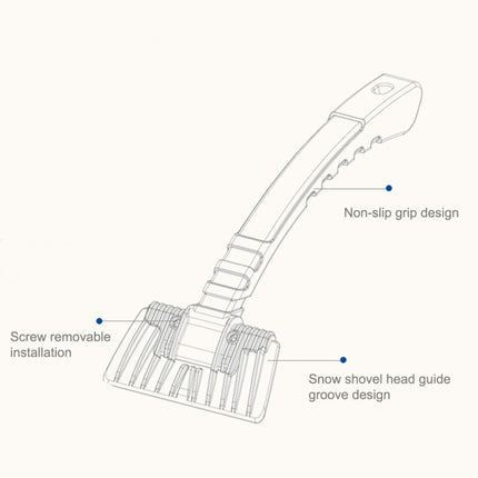 Car Snow Shovel Auto Ice Scraper Winter Road Safety Cleaning Tools Defrost Deicing Removal Rain Water Snow Brush, Ice Scraper