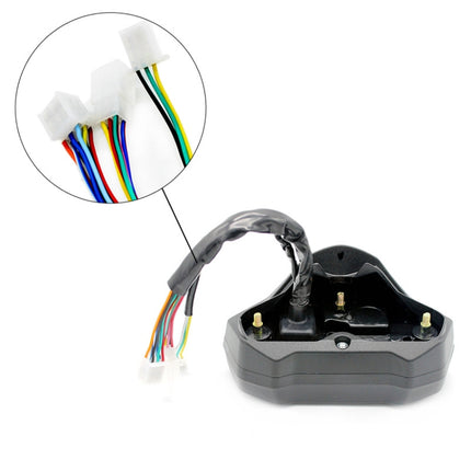 B2912 Motorcycle Modified Instrument Panel 12V LCD Display Odometer Mileage 2-4 Cylinder Speedometer
