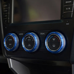 3 PCS Car Aluminum Air Conditioner Knob Case For Subaru