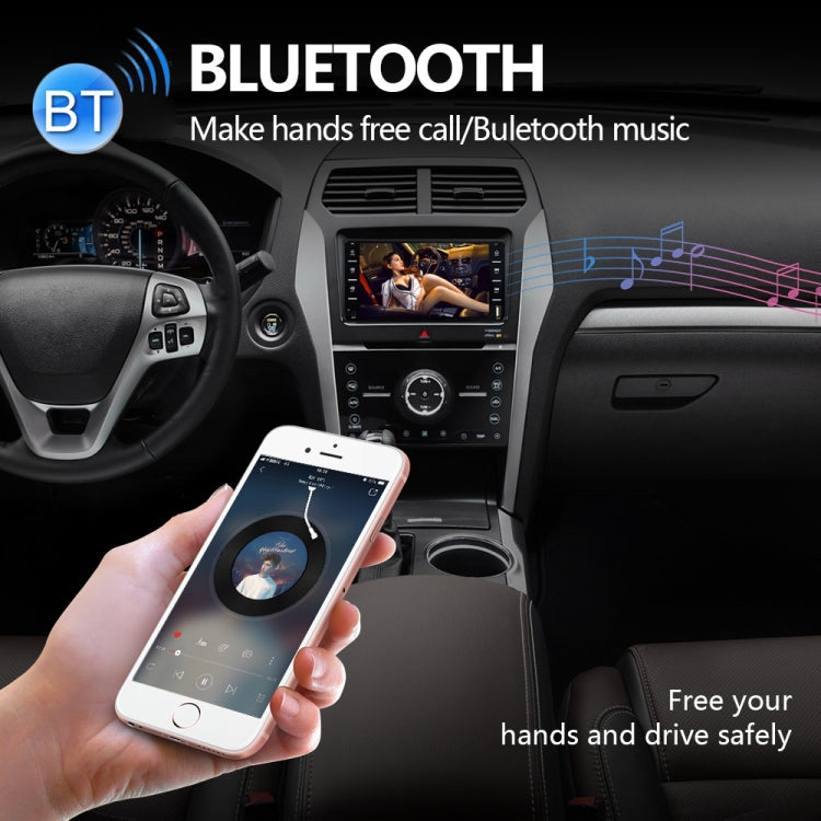 848V 16 7 inch Multi-touch Screen Car GPS Navigator, Support TF Card / USB / AUX / MP5 Player / Android & iPhone Mirror Links, 848V