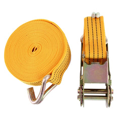 ST-213 10mx4.0cm  2 Ton Car Bundled Device with Hook And Buckle High Strength Cable Cord Heavy Duty Recovery Securing Accessories for Cars Trucks, 2T 10mx4.0cm