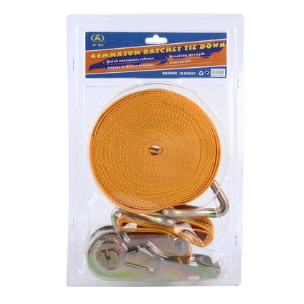 ST-213 10mx4.0cm  2 Ton Car Bundled Device with Hook And Buckle High Strength Cable Cord Heavy Duty Recovery Securing Accessories for Cars Trucks, 2T 10mx4.0cm