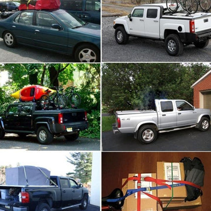 ST-213 10mx4.0cm  2 Ton Car Bundled Device with Hook And Buckle High Strength Cable Cord Heavy Duty Recovery Securing Accessories for Cars Trucks, 2T 10mx4.0cm