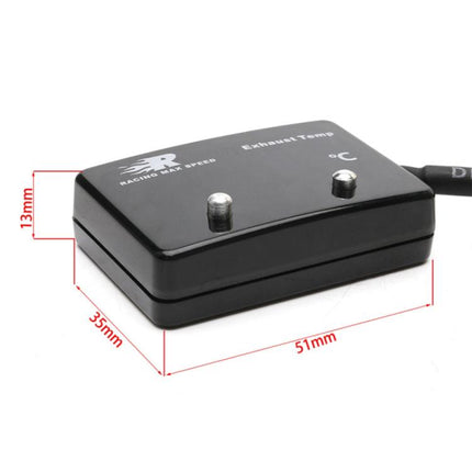 CNSPEED Car Tail Gas Digital Display Thermometer with Sensor P-ETM-01, Car Tail Gas Digital Display Thermometer