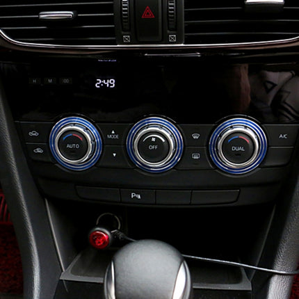 3 PCS Car Aluminum Air Conditioner Knob Case For ATENZA