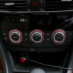 3 PCS Car Aluminum Air Conditioner Knob Case For ATENZA