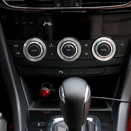 3 PCS Car Aluminum Air Conditioner Knob Case For ATENZA
