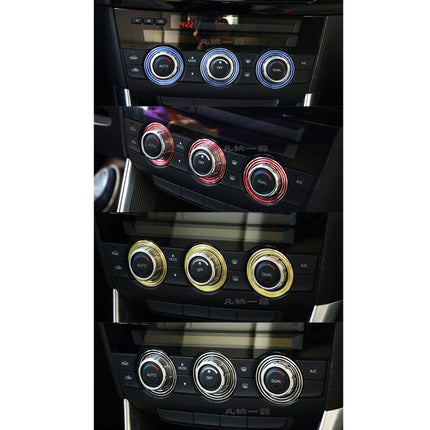 3 PCS Car Aluminum Air Conditioner Knob Case For ATENZA, For ATENZA(Silver), For ATENZA(Gold), For ATENZA(Blue), For ATENZA(Red)