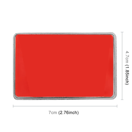 Universal Car Argentina Flag Rectangle Shape VIP Metal Decorative Sticker