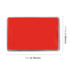 Universal Car France Flag Rectangle Shape VIP Metal Decorative Sticker
