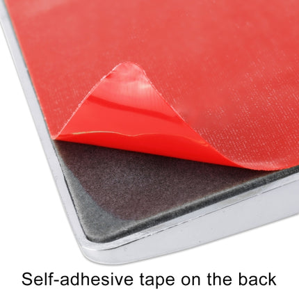 Universal Car France Flag Rectangle Shape VIP Metal Decorative Sticker