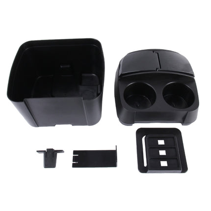 SHUNWEI SD-1605 Multifunction 3 in 1 Car Cup Holder Drink Bottle Can Garbage Can Portable Vehicle Trash Can Bin Rubbish Bin Organizer, SD-1605 Black, SD-1605 Khaki